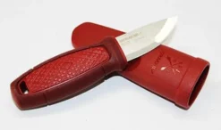 Mora Knives Eldris Fixed Blade Neck Knife Plain Edge Red Handle & Sheath 12648