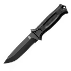 Gerber Strongarm Fixed Blade Knife Black GFN Handle Plain Black Blade G1038