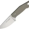 Viper Koi Fixed Blade Knife Green Linen Micarta Handle Plain N690 Blade VT4009CV