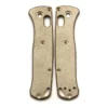 Flytanium Antique Stonewash Brass Scales For Benchmade Mini Bugout Knife