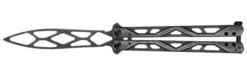 Kershaw Balanza Folding Butterfly Trainer Knife Blackwash Stainless Steel Handle/Blade Drop Point Plain Edge 4950TR