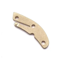 Flytanium Stonewash Precision Milled Brass Backspacer For Spyderco Delica