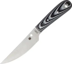 Spyderco Bow River Fixed Blade Knife Black White G10 Plain Edge FB46GP