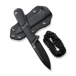 Civivi Mini Elementum Fixed Blade Knife Black G10 Handle Nitro-V Drop Point Plain Black Blade C23010-1 -Cold Steel || Mora || Spyderco Shop C23010 1 Mini Elementum Fixed Blade 5 90704.1684537363