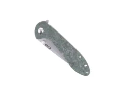 WMK Exclusive CJRB Large Feldspar Flipper Titanium Green Fat Carbon Handle Frame Lock M390 Blade CJ1912L-DMG -Cold Steel || Mora || Spyderco Shop Feldspar Green 03 73632.1668554929