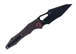 WMK Exclusive Artisan Cutlery Great White Folding Knife Black & Red Carbon Fiber DLC Blade 1841P-BBRC -Cold Steel || Mora || Spyderco Shop Great White 18 45176.1651077575