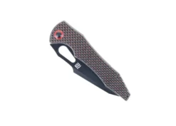 WMK Exclusive Artisan Cutlery Great White Folding Knife Black & Red Carbon Fiber DLC Blade 1841P-BBRC -Cold Steel || Mora || Spyderco Shop Great White 19 54063.1651077575