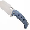 PMP Titano Folding Knife Blue Titanium Handle Flipper Overbuilt Pocket Knife M390 Blade Steel