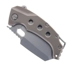 PMP Titano Folding Knife Bronze Titanium Handle Flipper Overbuilt Pocket Knife M390 Blade Steel -Cold Steel || Mora || Spyderco Shop PMP TITANO BRONZE 01 13190.1695829367