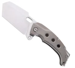 PMP Titano Folding Knife Bronze Titanium Handle Flipper Overbuilt Pocket Knife M390 Blade Steel