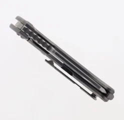 PMP Titano Folding Knife Grey Titanium Handle Flipper Overbuilt Pocket Knife M390 Blade Steel -Cold Steel || Mora || Spyderco Shop PMP TITANO GRAY 02 28930.1695829041