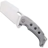 PMP Titano Folding Knife Grey Titanium Handle Flipper Overbuilt Pocket Knife M390 Blade Steel