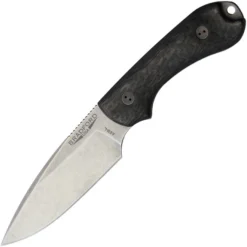 Bradford Guardian 3 Fixed Blade Knife Black Carbon Fiber Handle AEB-L Plain BRAD3FE114A