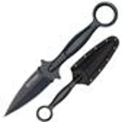 Cold Steel Drop Forged Battle Ring 2 Fixed Blade Knife Black Needle Point 36MF