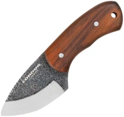 Condor Beetle Neck Fixed Blade Knife Walnut Handle 1095 Plain Edge CTK810-2.7HC
