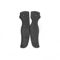 Flytanium Carbon Fiber Scales For Spyderco Shaman Black Matte Finish FLY103