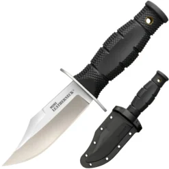 Cold Steel Mini Leatherneck Fixed Blade Knife Black Kray-Ex Handle Clip Point Plain Edge CS39LSAB