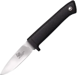 Cold Steel Pendleton Mini Hunter Fixed Blade Knife Black Handle Satin Plain 36LPCM